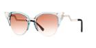 Fendi Blue Oval Sunglasses - Ff 0041
