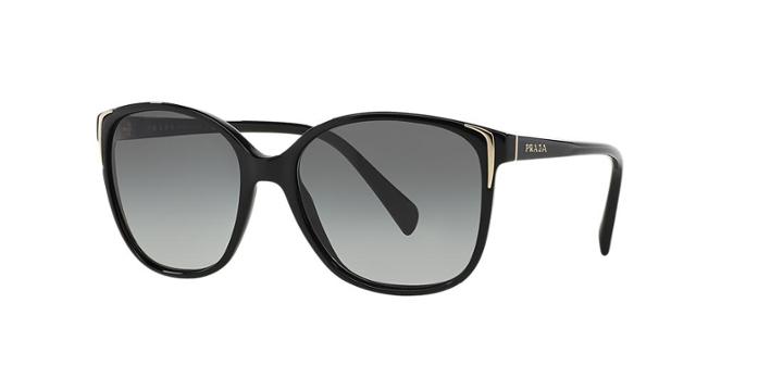 Prada Pr 01os Black Square Sunglasses