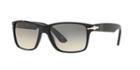 Persol 58 Black Rectangle Sunglasses - Po3195s