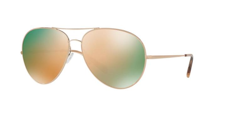 Oliver Peoples Ov1201s 63 Sayer Rose Gold Pilot Sunglasses
