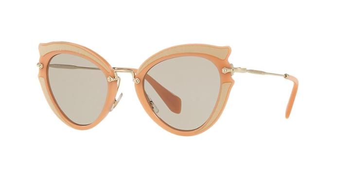 Miu Miu Mu 05ss 52 Pink Cat-eye Sunglasses