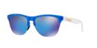 Oakley 63 Frogskins Li Blue Round Sunglasses - Oo9374