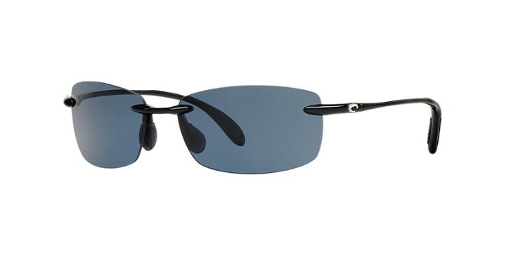 Costa Del Mar Ballast Polarized Black Rectangle Sunglasses