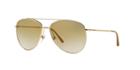 Burberry Gold Aviator Sunglasses - Be3072