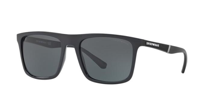 Emporio Armani 56 Black Square Sunglasses - Ea4097
