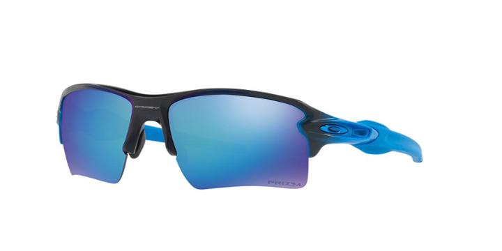Oakley 59 Flak 2.0 Xl Prizm Sapphire Black Rectangle Sunglasses - Oo9188