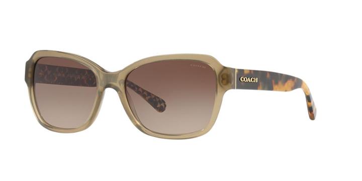 Coach 56 Green Rectangle Sunglasses - Hc8232