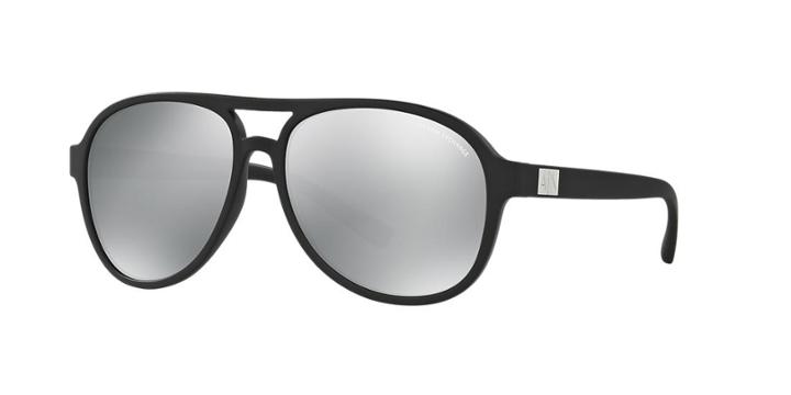 Armani Exchange Black Matte Aviator Sunglasses - Ax4055s