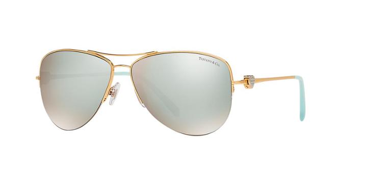 Tiffany &amp; Co. Gold Wrap Sunglasses - Tf3021