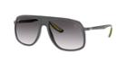 Ray-ban Rb4308m 58 Grey Wrap Sunglasses