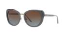 Michael Kors 52 Lisbon Grey Round Sunglasses - Mk2062