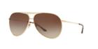 Sunglass Hut Collection Hu1006 64 Gold Pilot Sunglasses