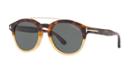 Tom Ford Newman 53 Yellow Round Sunglasses - Ft0515