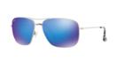 Maui Jim 774 Cook Pines 63 Silver Aviator Sunglasses