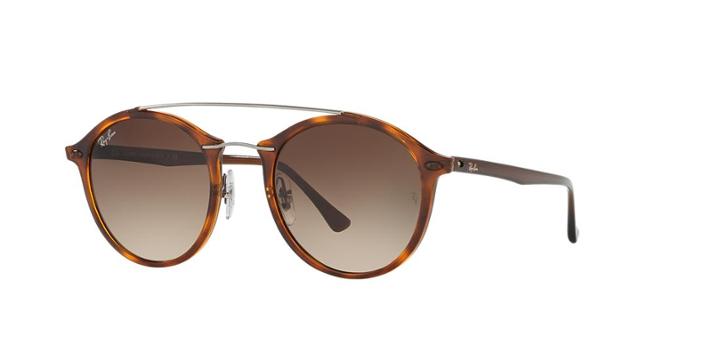 Ray-ban Brown Round Sunglasses - Rb4266