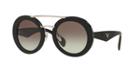 Prada Black Round Sunglasses - Pr 15ss