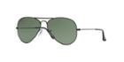 Ray-ban Aviator Black Matte Sunglasses, Polarized - Rb3025