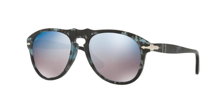 Persol 52 Blue Pilot Sunglasses - Po0649