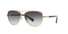 Coach 60 Gold Aviator Sunglasses - Hc7058