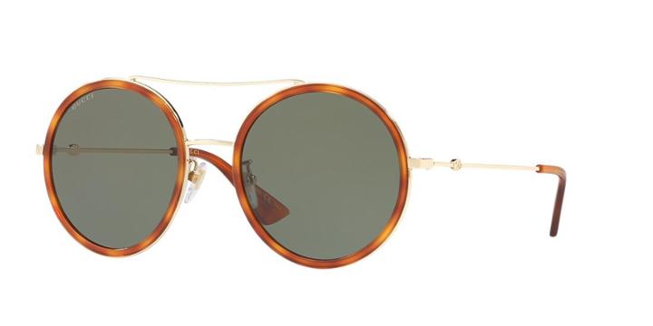 Gucci Gg0061s Gold Round Sunglasses
