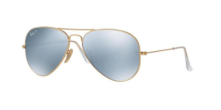 Ray-ban Original Avi Gold Matte Wrap Sunglasses - Rb3025