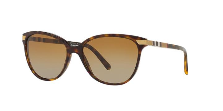 Burberry Tortoise Cat-eye Sunglasses - Be4216