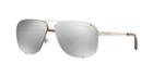 Ralph Lauren 64 Silver Aviator Sunglasses - Rl7055