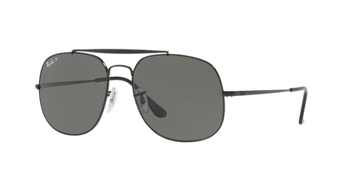 Ray-ban 57 General Black Square Sunglasses - Rb3561