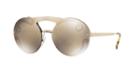 Prada Pr 65ts 36 Gold Round Sunglasses