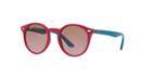 Ray-ban Jr. 44 Pink Round Sunglasses - Rj9064s