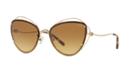 Coach 60 Gold Cat-eye Sunglasses - Hc7086