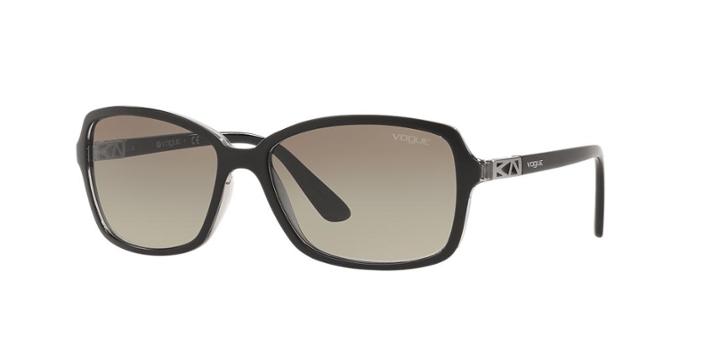 Vogue Eyewear Black Matte Rectangle Sunglasses - Vo5031s