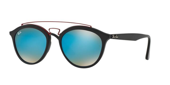 Ray-ban Rb4257f 55 Black Matte Panthos Sunglasses