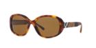 Burberry Tortoise Oval Sunglasses - Be4159