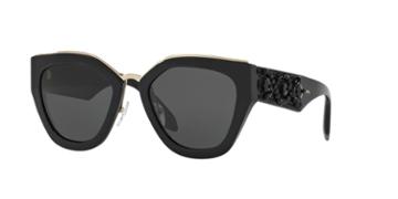 Prada Pr 10ts 52 Black Square Sunglasses