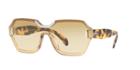 Prada Pr 15ts Brown Shield Sunglasses