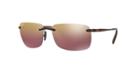 Ray-ban Brown Square Sunglasses - Rb4255