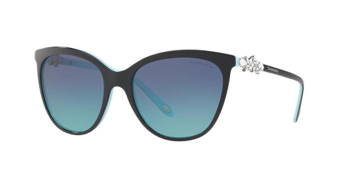 Tiffany &amp; Co. Tf4131hb 56 Black Butterfly Sunglasses