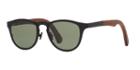 Shwood Francis Titanium 50/50 49 Black Round Sunglasses
