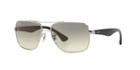 Ray-ban Rb3483 60 Silver Square Sunglasses