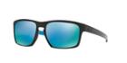 Oakley 57 Sliver Prizm Deep Water Black Rectangle Sunglasses - Oo9262
