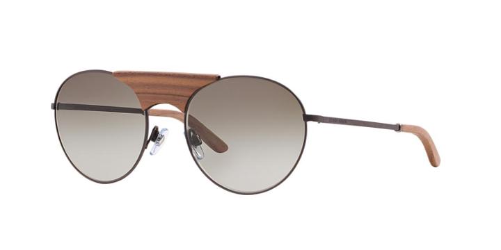 Giorgio Armani Ar6017tk 54 Gunmetal Matte Round Sunglasses