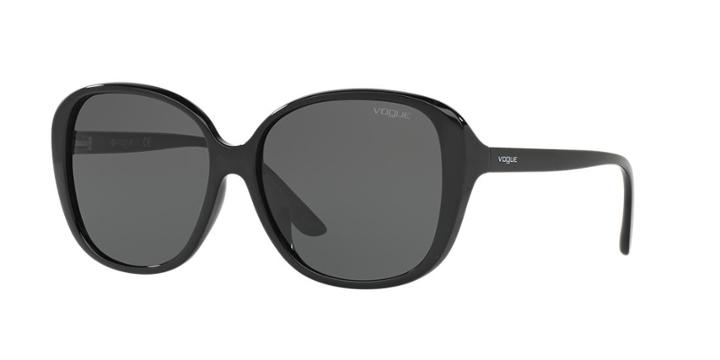 Vogue Vo5114sd 59 Asian Fitting Black Square Sunglasses