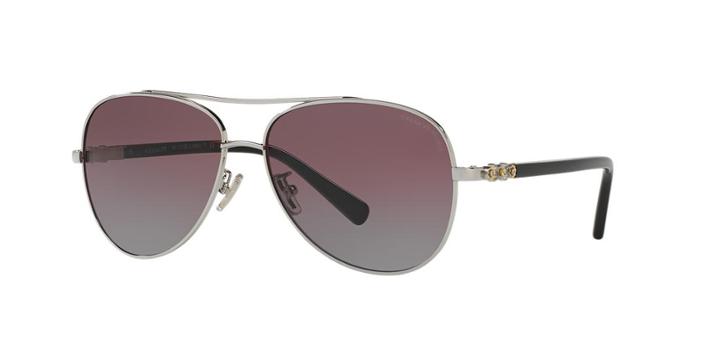 Coach Hc7072b 59 Multicolor Aviator Sunglasses