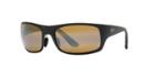 Maui Jim Haleakala Black Matte Rectangle Sunglasses, Polarized