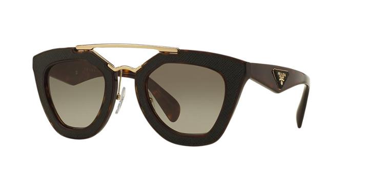 Prada Tortoise Square Sunglasses - Pr 14ss