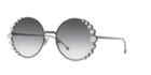 Fendi Ff 0295 58 Silver Oval Sunglasses