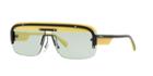 Prada Pr 15us 43 Yellow Rectangle Sunglasses