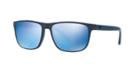 Emporio Armani 57 Blue Rectangle Sunglasses - Ea4087