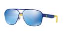 Polo Ralph Lauren 62 Blue Square Sunglasses - Ph3105